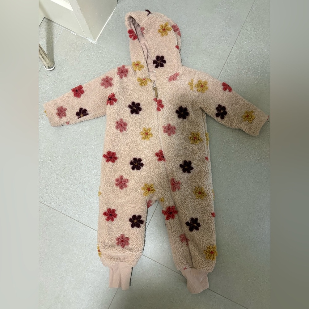 Minymo 2T Sherpa winter onesie